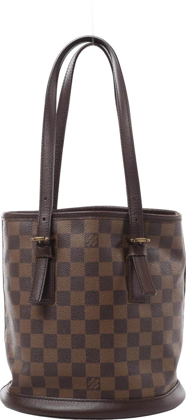 Louis Vuitton Marais Damier Ebene Shoulder Bag in Brown N42240