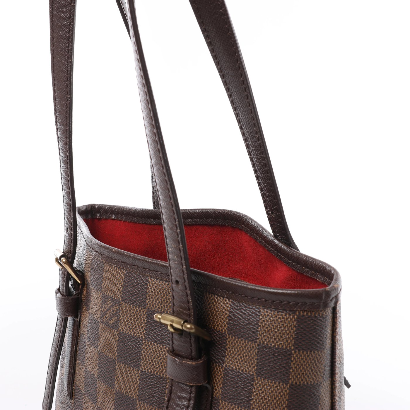 Louis Vuitton Marais Damier Ebene Shoulder Bag in Brown N42240