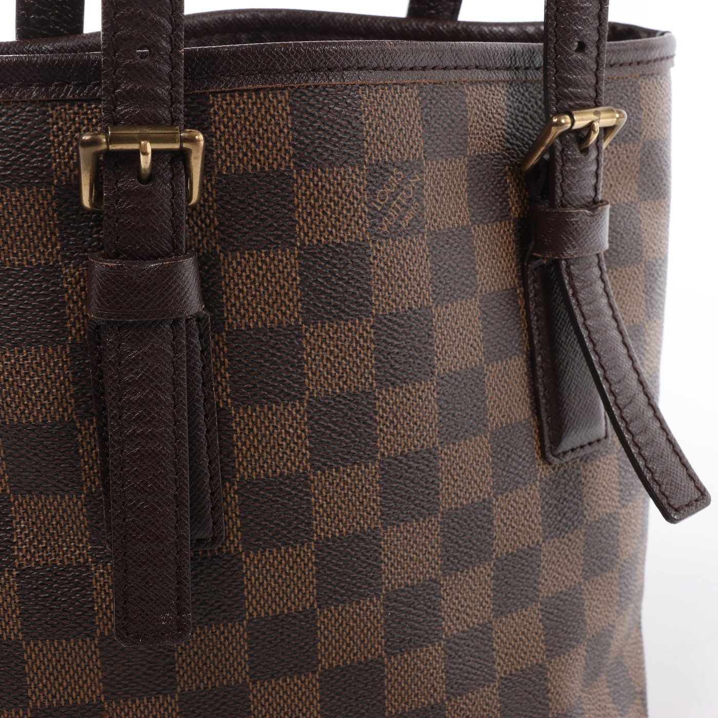 Louis Vuitton Marais Damier Ebene Shoulder Bag in Brown N42240