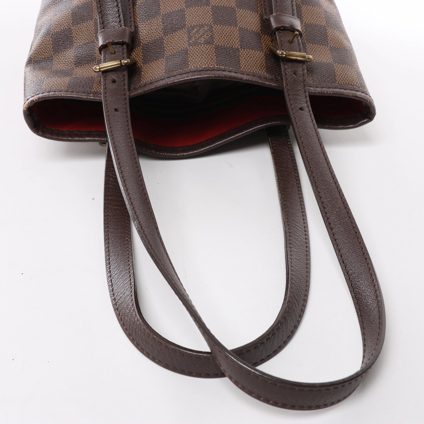 Louis Vuitton Marais Damier Ebene Shoulder Bag in Brown N42240