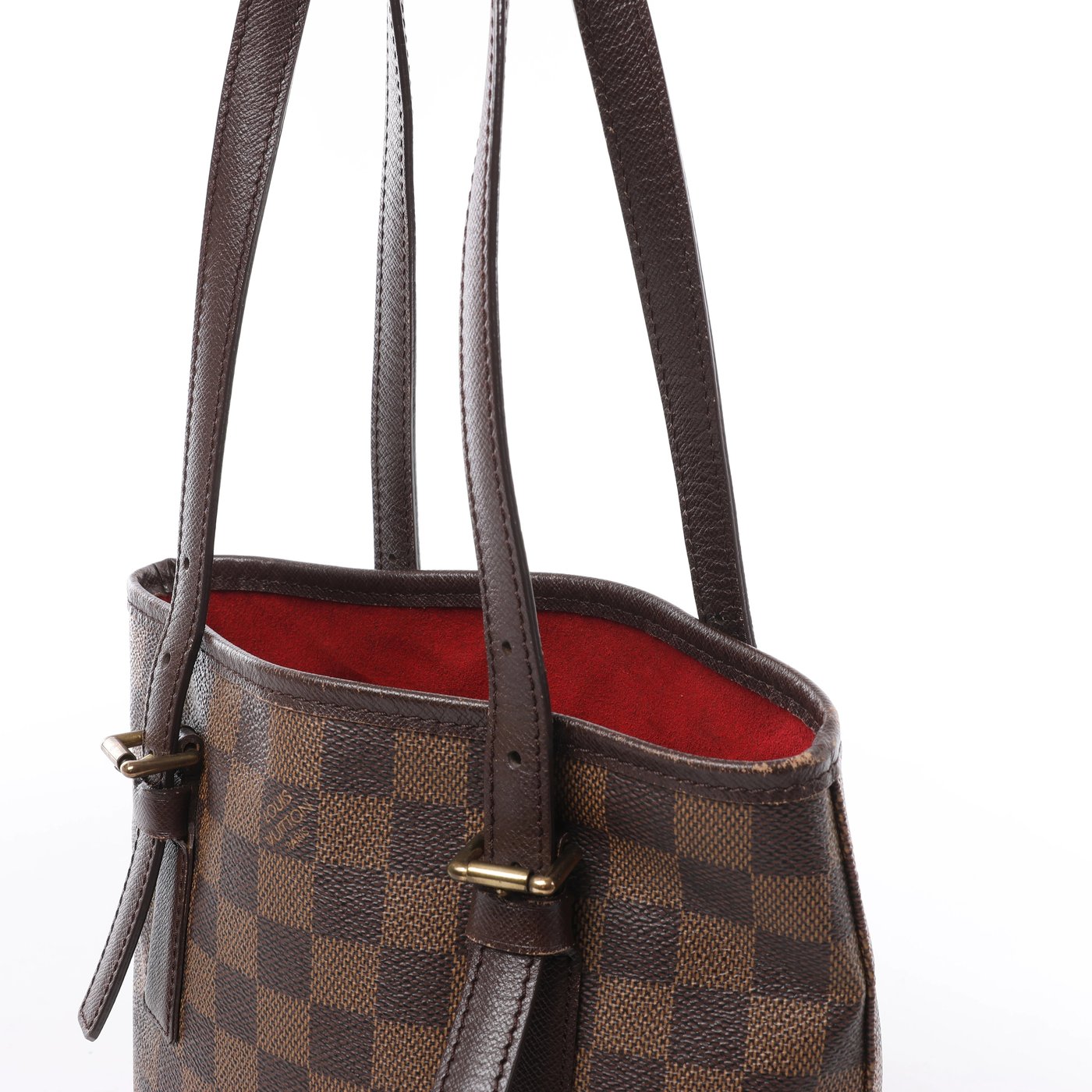 Louis Vuitton Marais Damier Ebene Shoulder Bag in Brown N42240