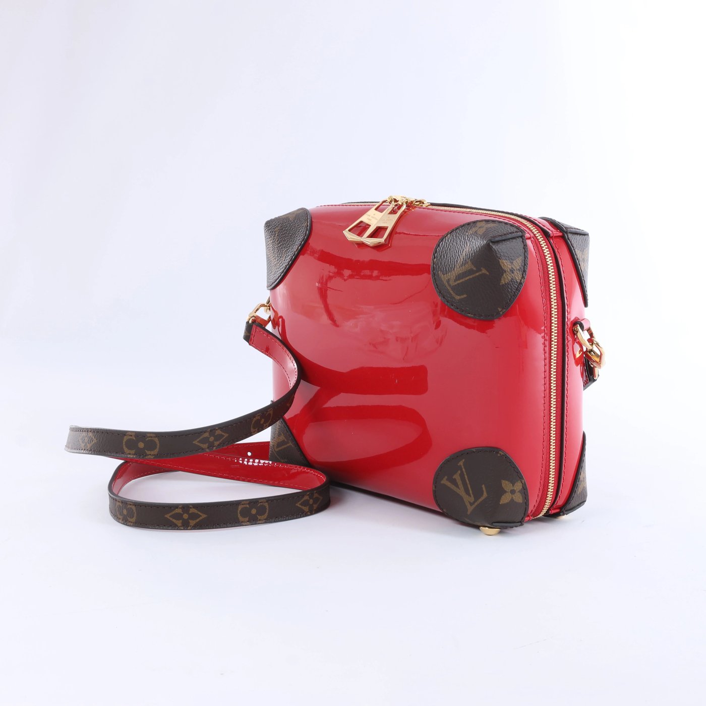 Louis Vuitton Venice Miroir Vernis Leather Crossbody Bag in Red M52473