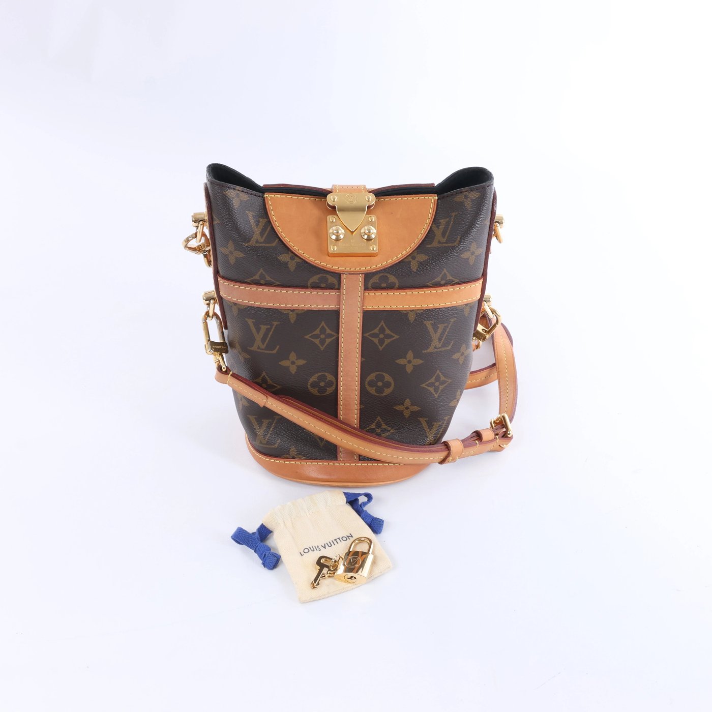Louis Vuitton Duffle Monogram Crossbody Bag in Brown M43587