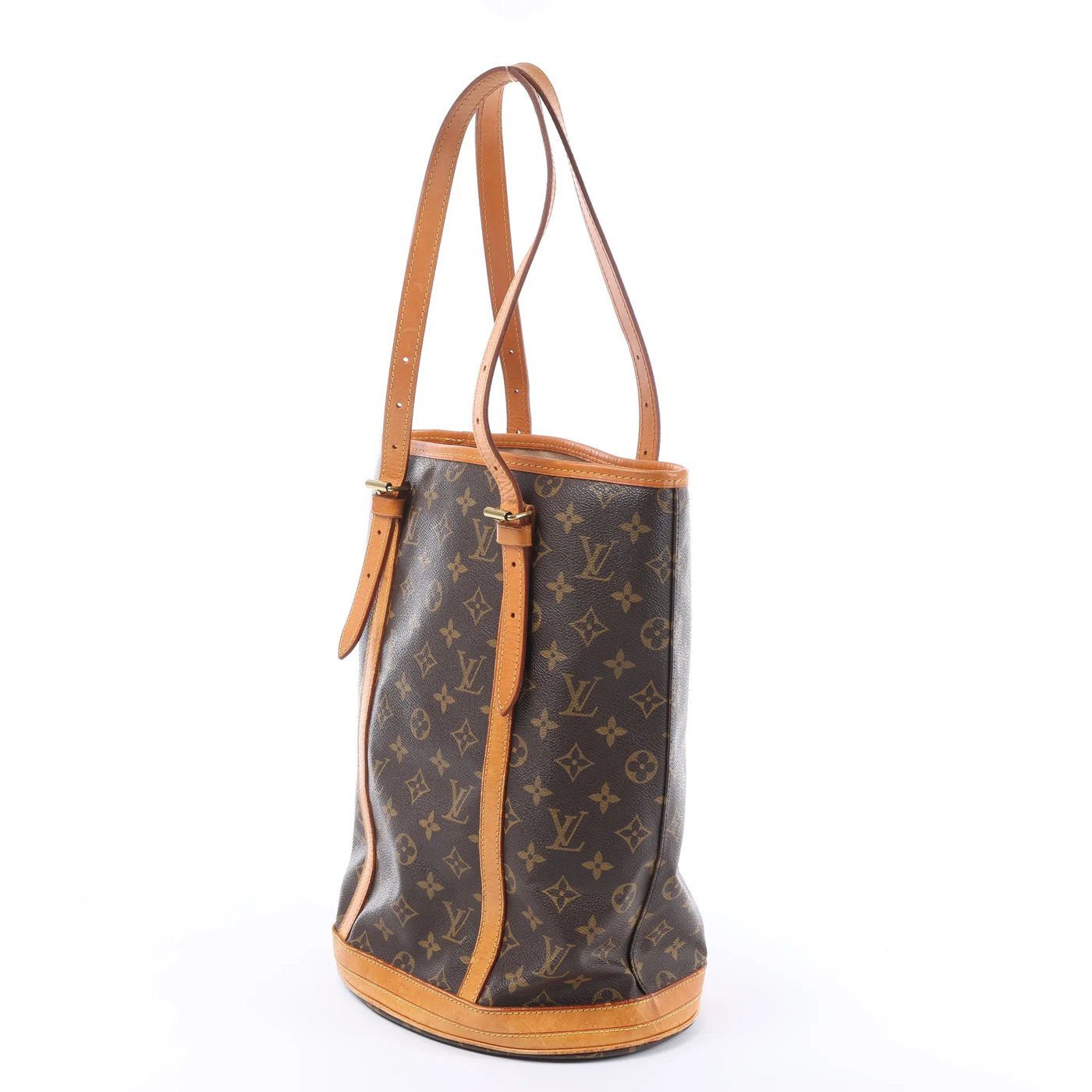 Louis Vuitton Bucket GM Monogram Canvas Shoulder Bag in Brown M42236