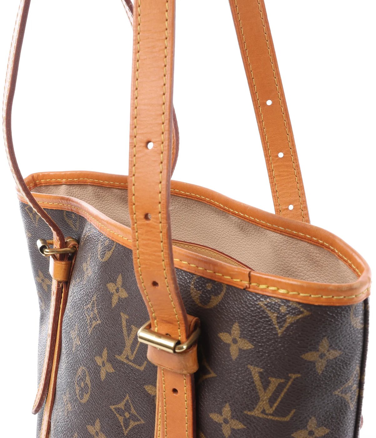 Louis Vuitton Bucket GM Monogram Canvas Shoulder Bag in Brown M42236