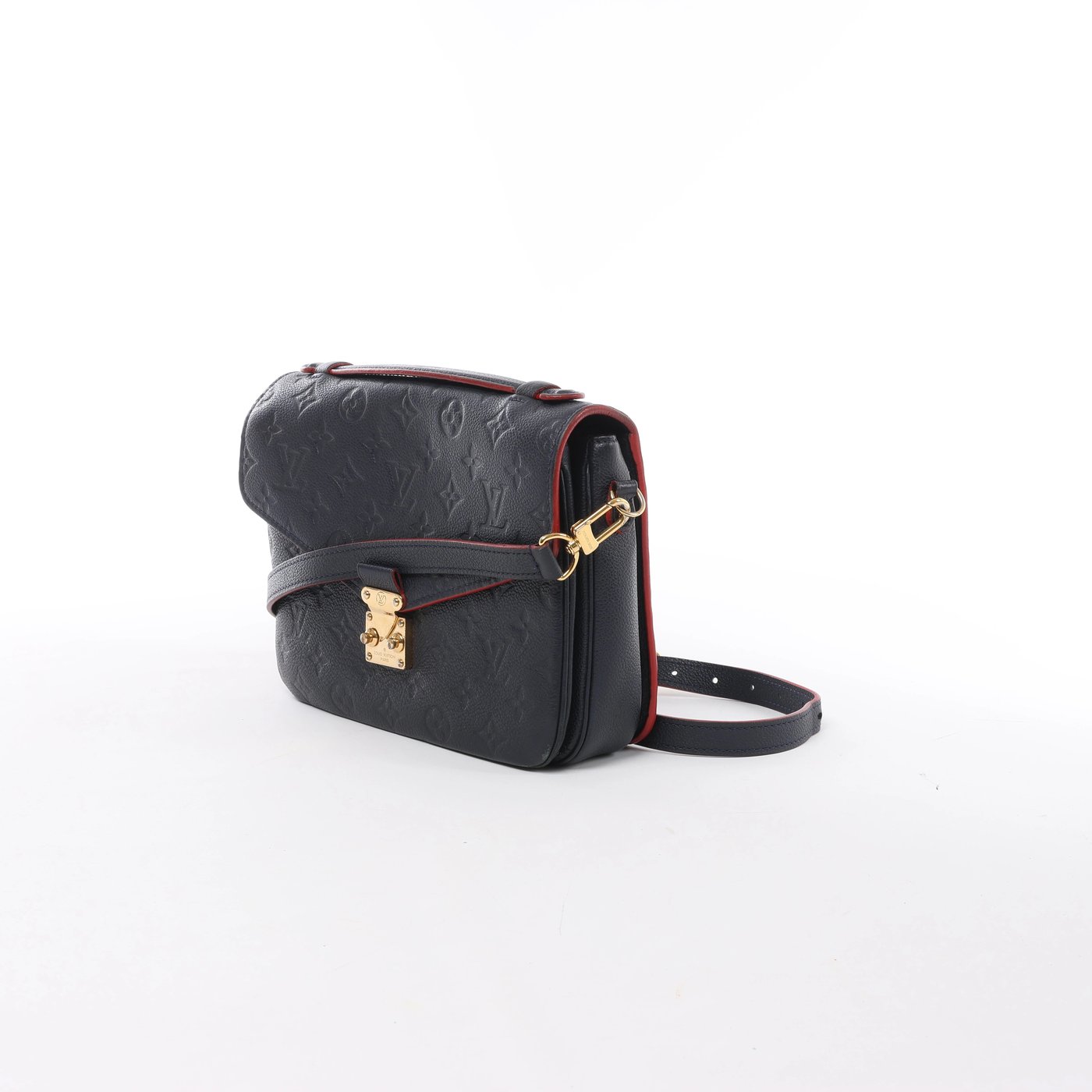 Louis Vuitton Pochette Métis MM Monogram Empreinte Crossbody Bag in Navy Blue M44071