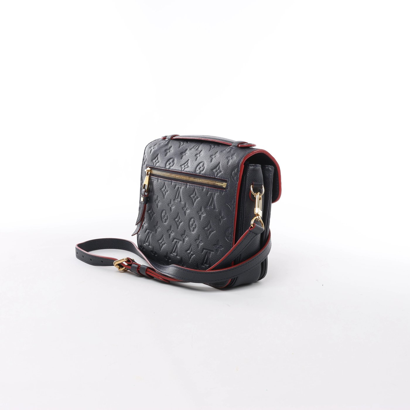 Louis Vuitton Pochette Métis MM Monogram Empreinte Crossbody Bag in Navy Blue M44071