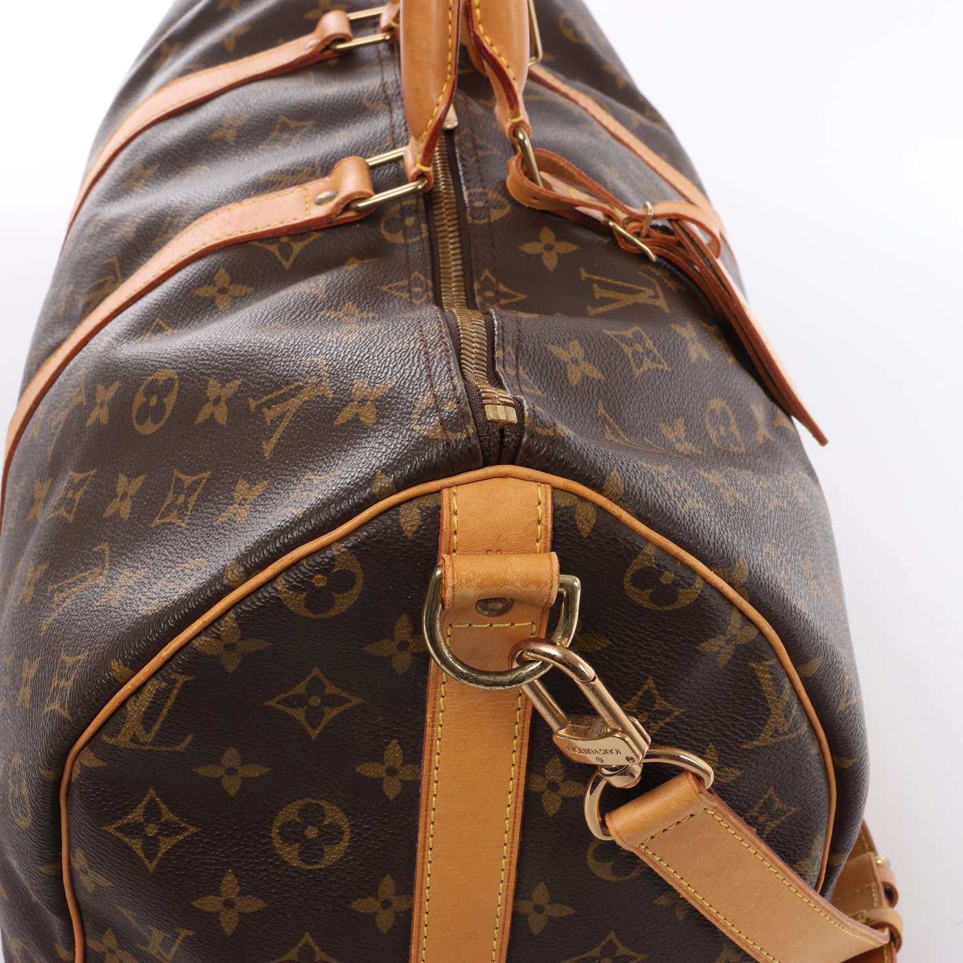 Louis Vuitton Keepall Bandoulière 50 Monogram Travel Bag in Brown M41416