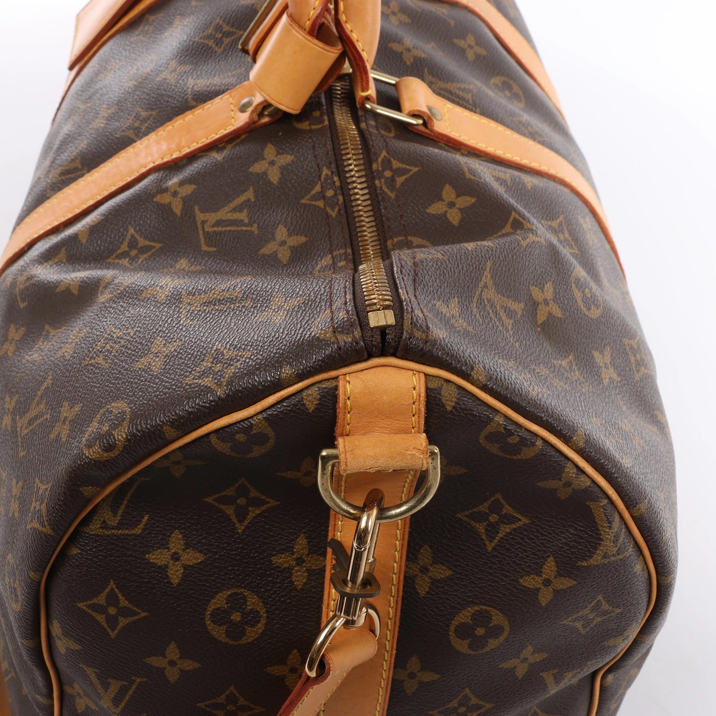 Louis Vuitton Keepall Bandoulière 50 Monogram Travel Bag in Brown M41416