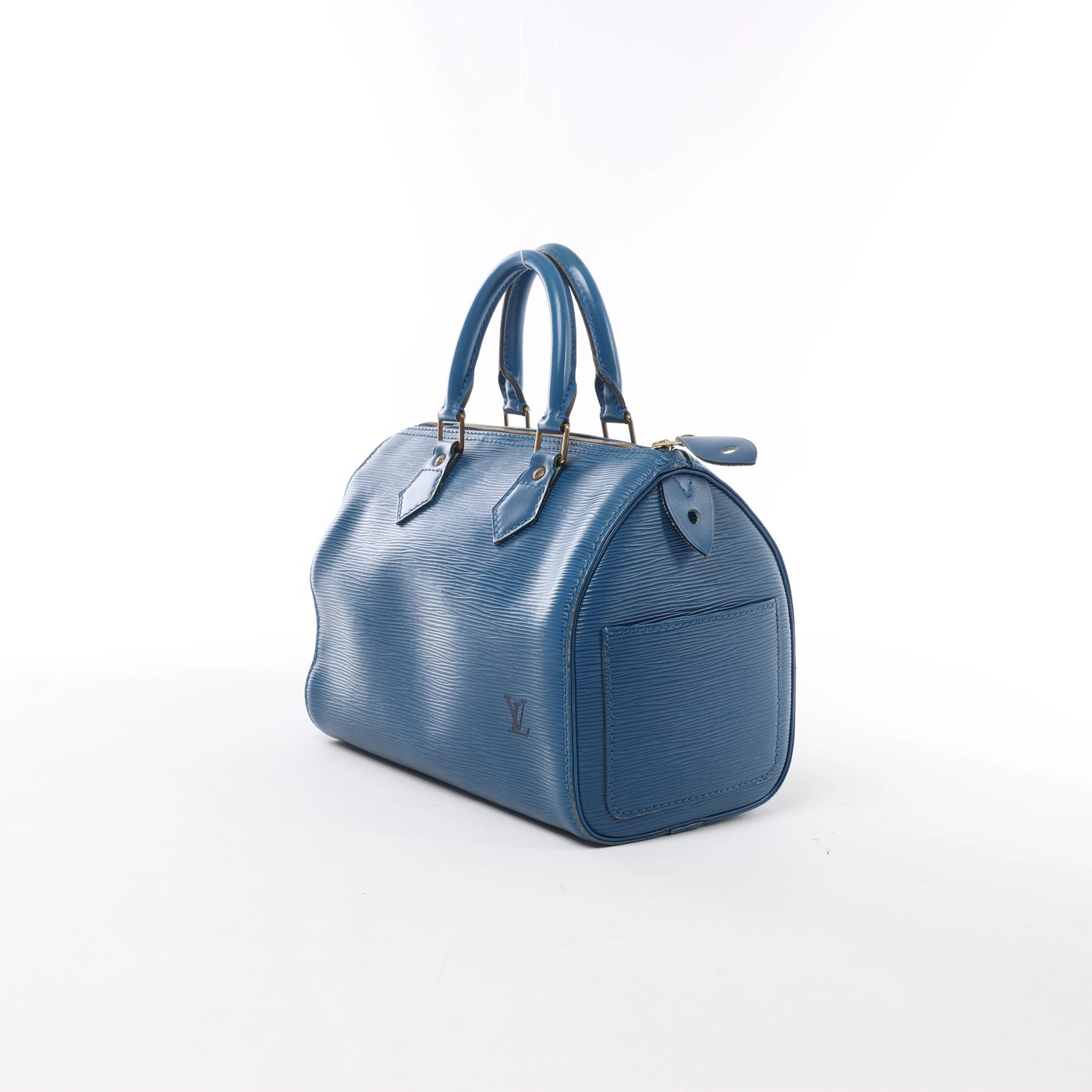 Louis Vuitton Speedy 25 Epi Leather Handbag in Blue M43015