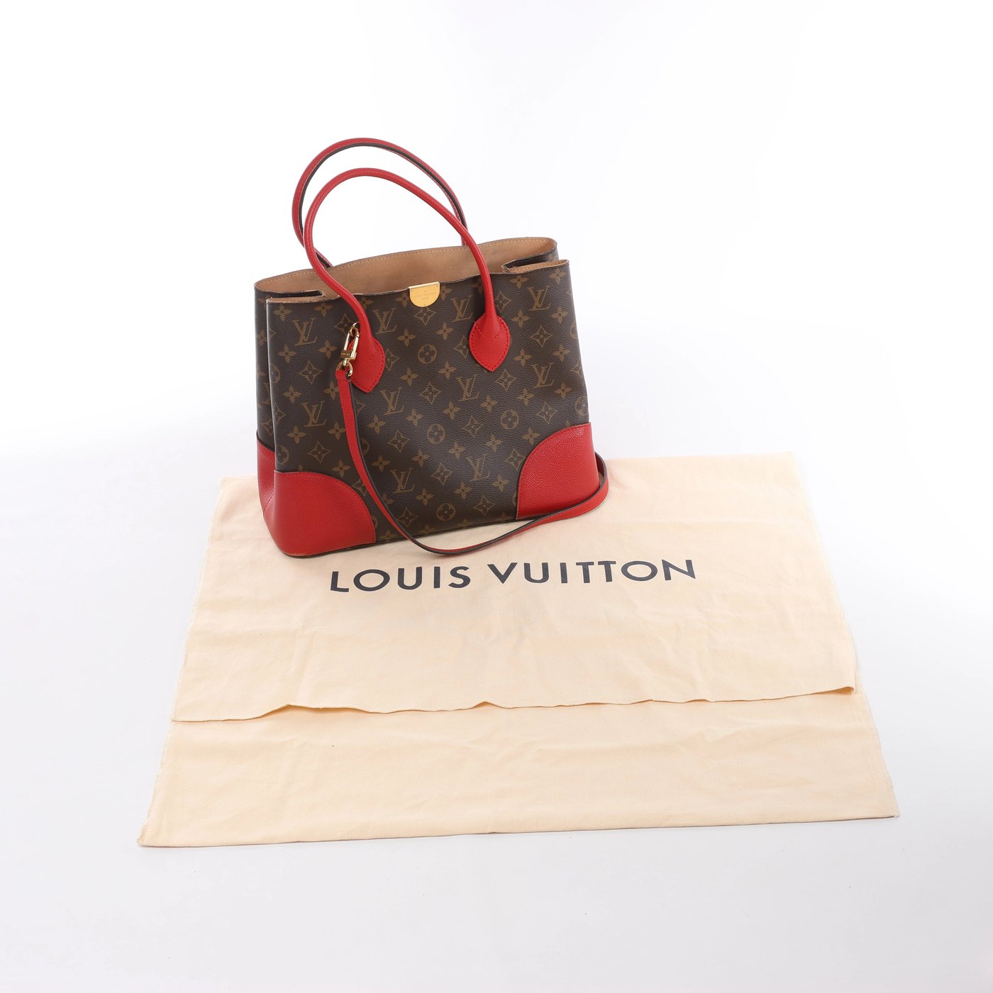Louis Vuitton Flandrin Monogram 2Way Handbag in Brown M41596