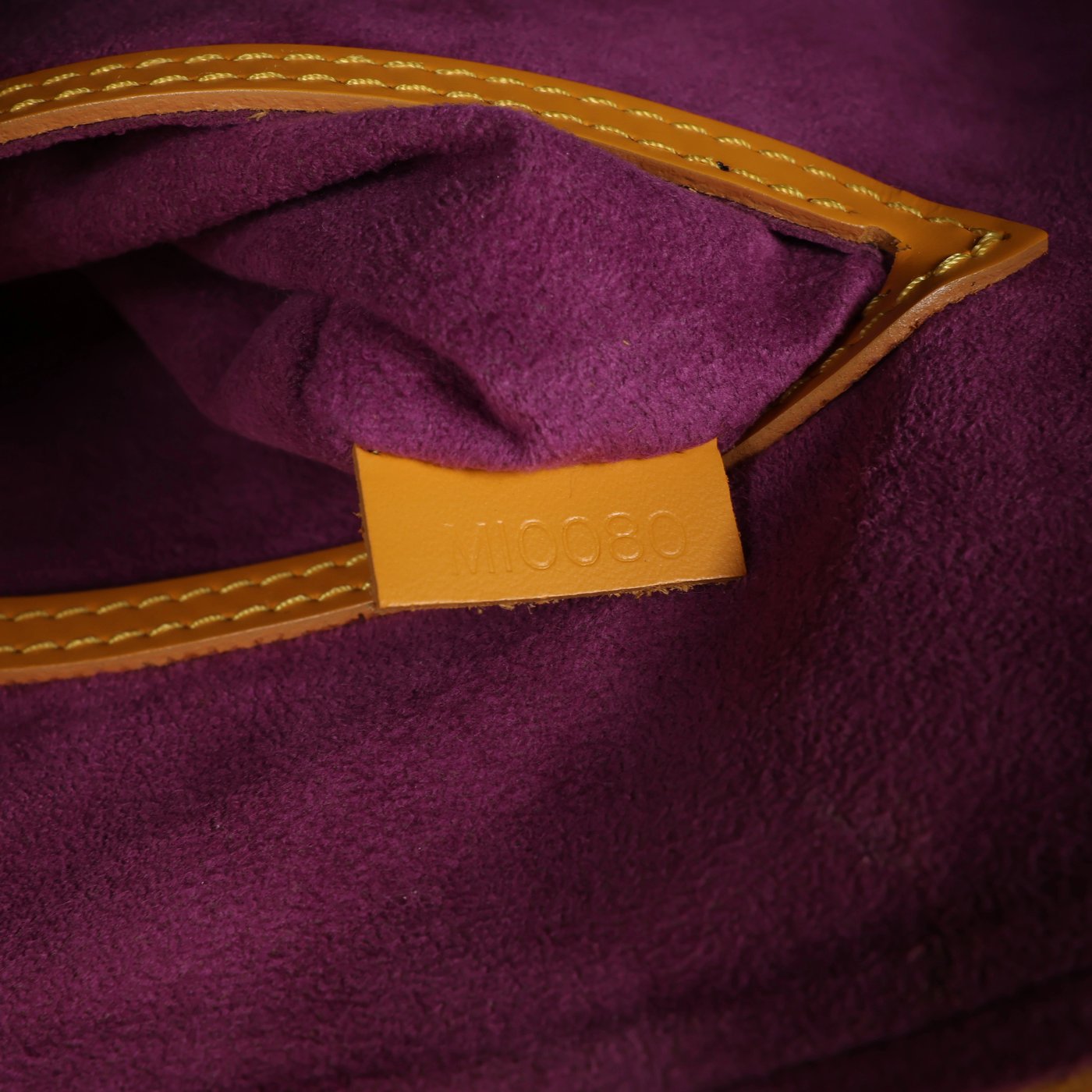 Louis Vuitton Alma Epi Leather Handbag in Yellow M52149