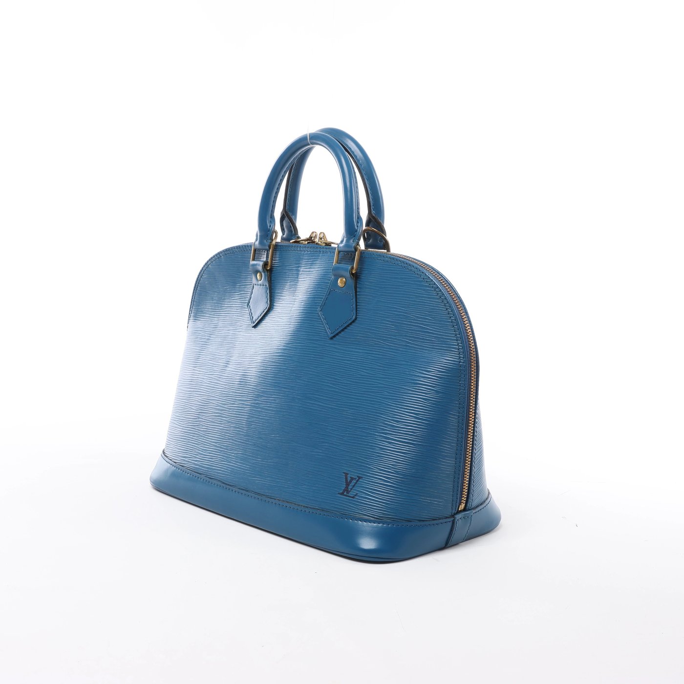 Louis Vuitton Alma Epi Leather Handbag in Blue M52145