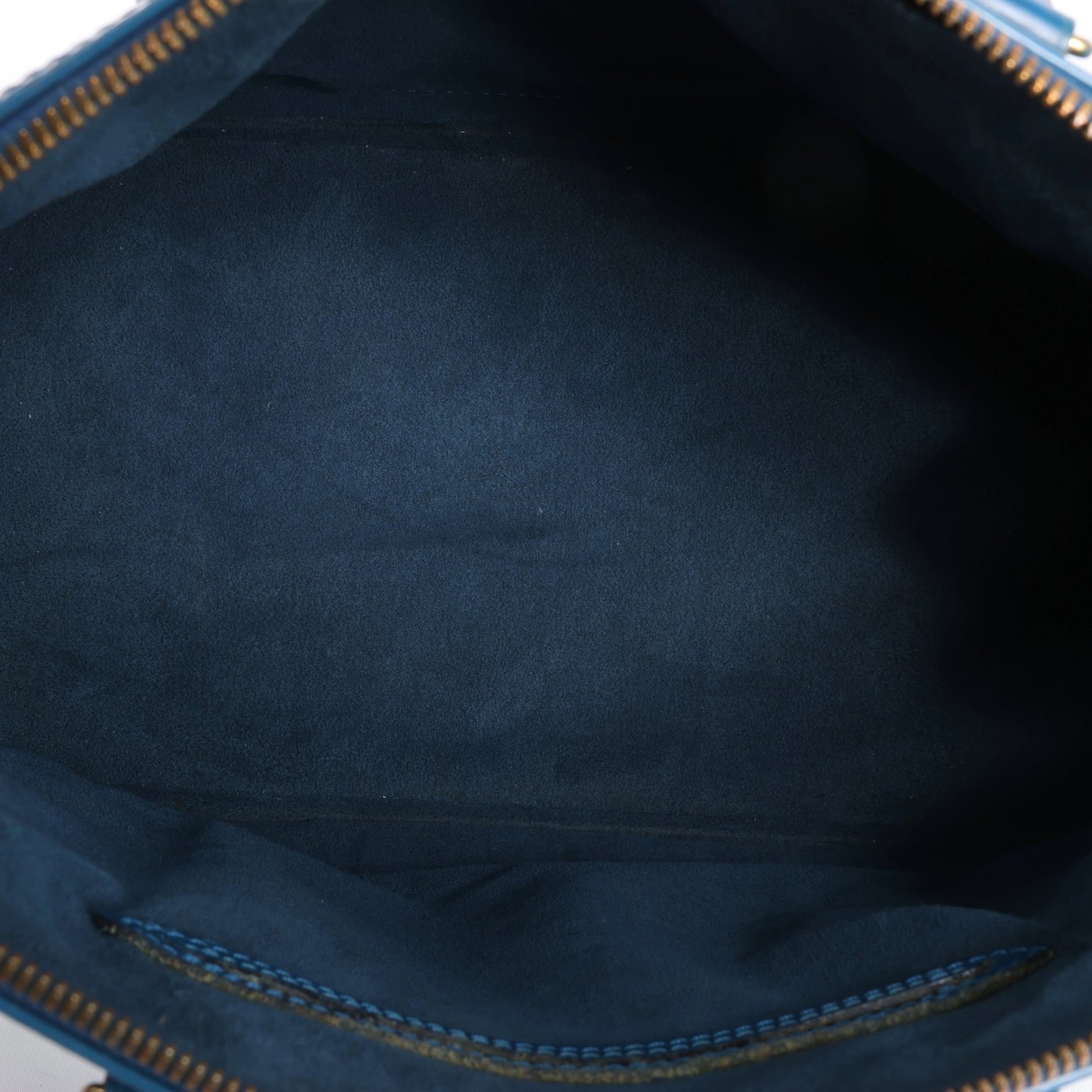 Louis Vuitton Alma Epi Leather Handbag in Blue M52145