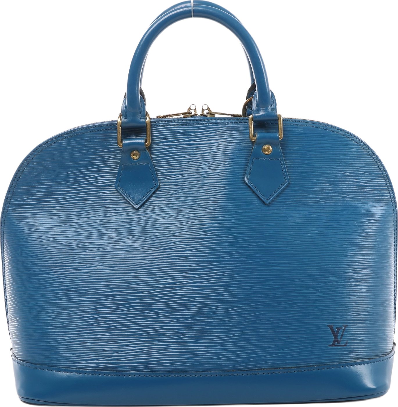 Louis Vuitton Alma Epi Leather Handbag in Blue M52145