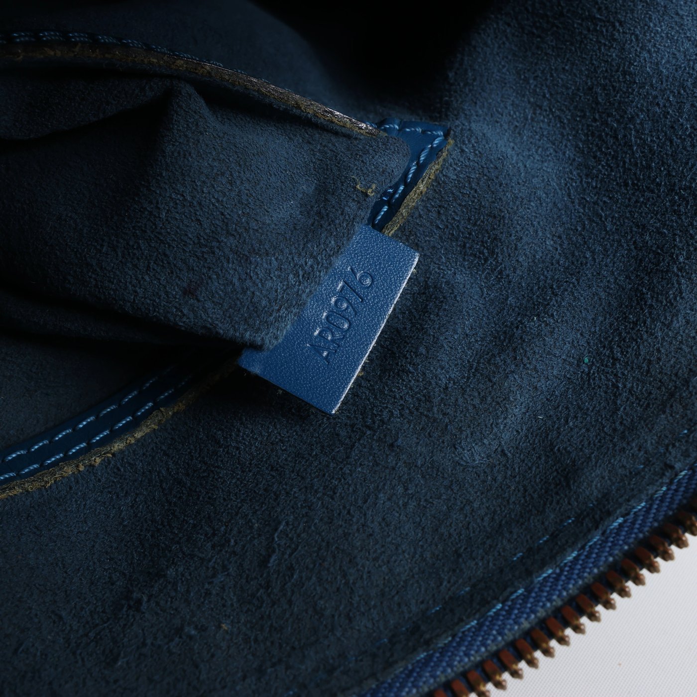 Louis Vuitton Alma Epi Leather Handbag in Blue M52145