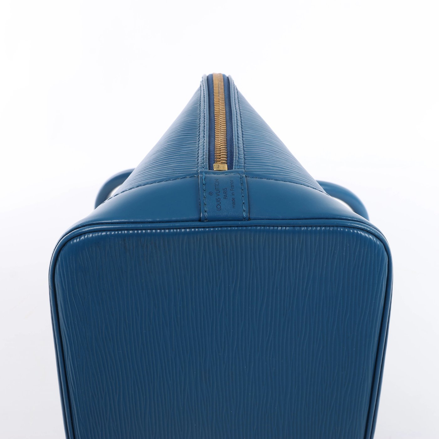 Louis Vuitton Alma Epi Leather Handbag in Blue M52145