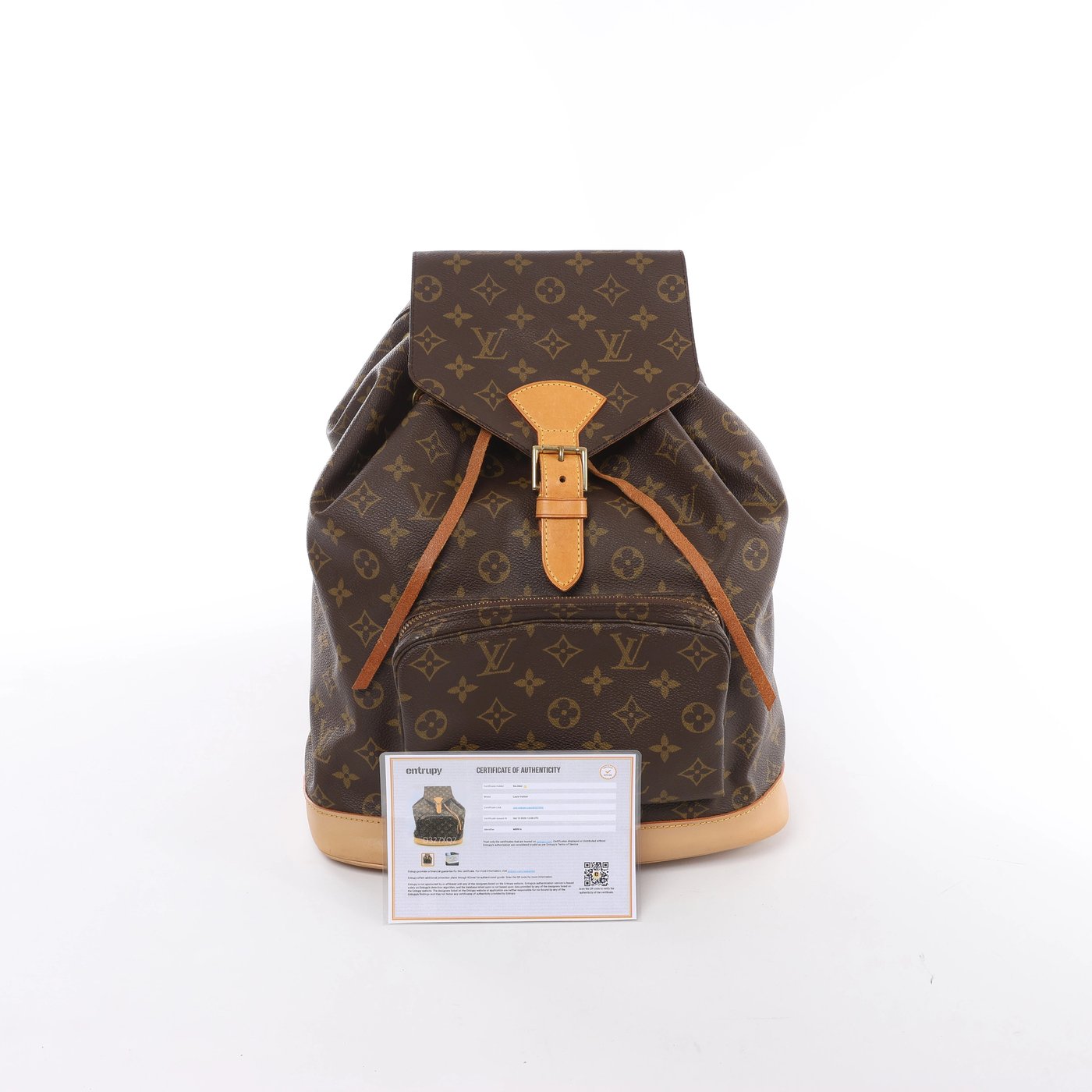 Louis Vuitton Montsouris GM Monogram Backpack in Brown M51135