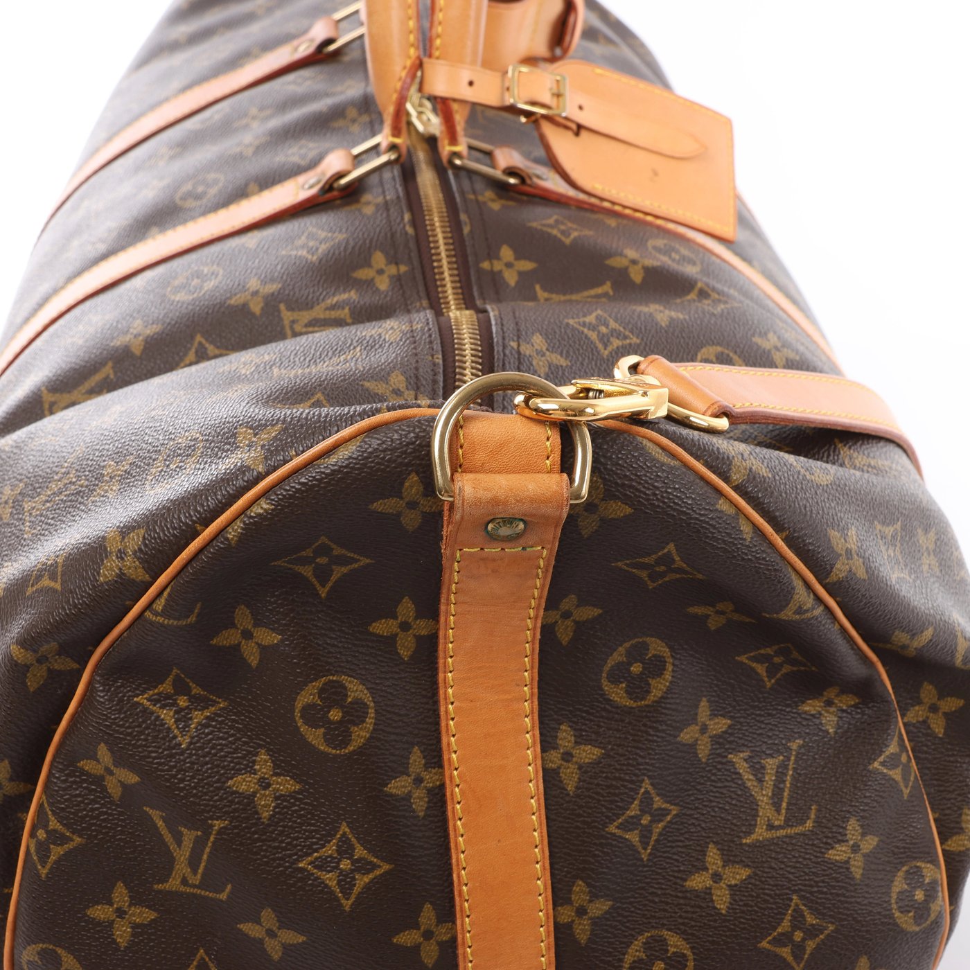 Louis Vuitton Keepall Bandoulière 60 Monogram Travel Bag in Brown M41412