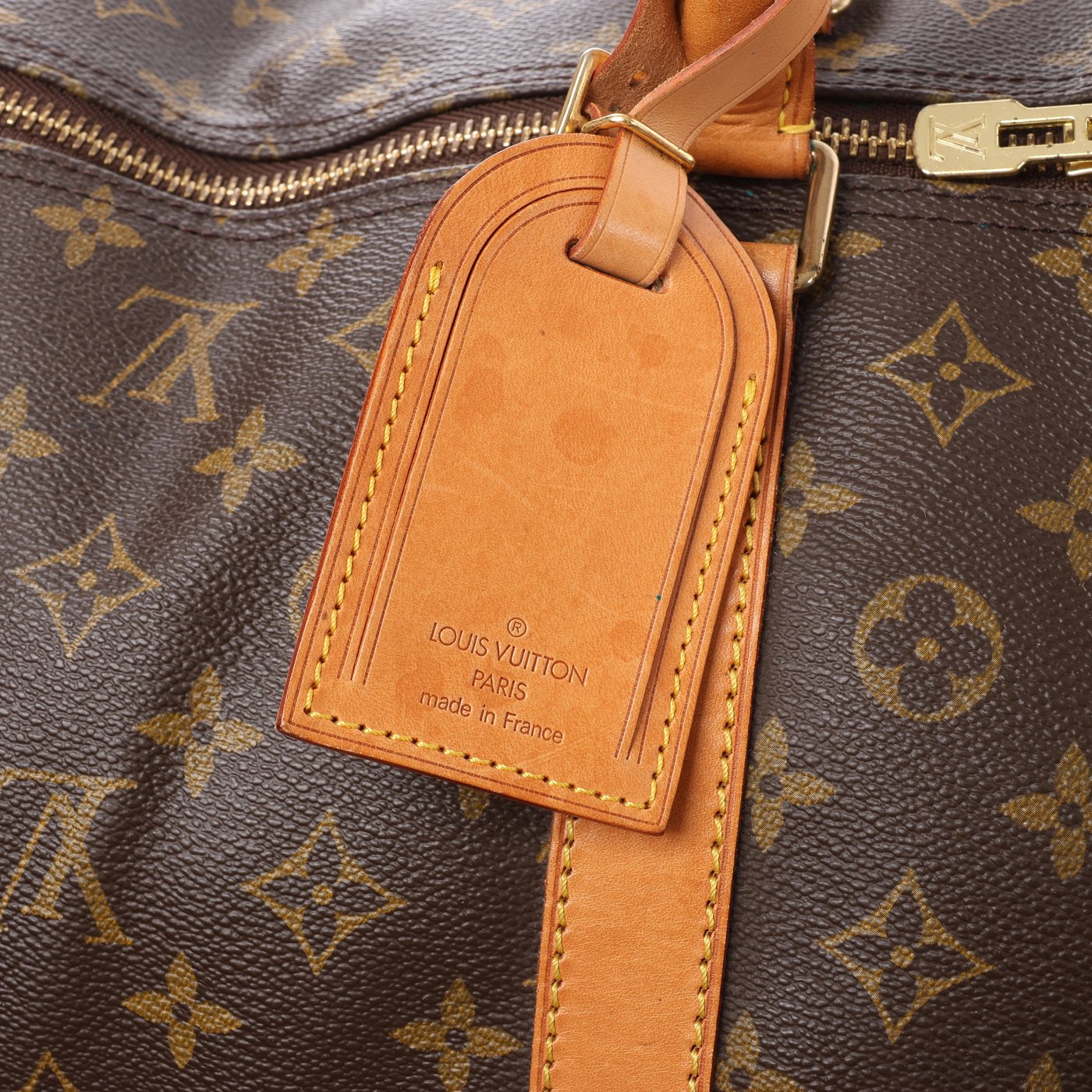 Louis Vuitton Keepall Bandoulière 60 Monogram Travel Bag in Brown M41412