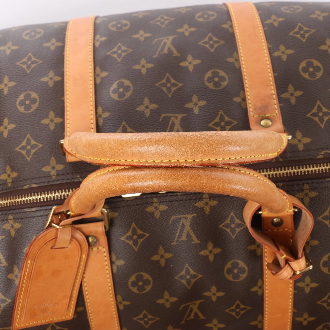 Louis Vuitton Keepall Bandoulière 60 Monogram Travel Bag in Brown M41412