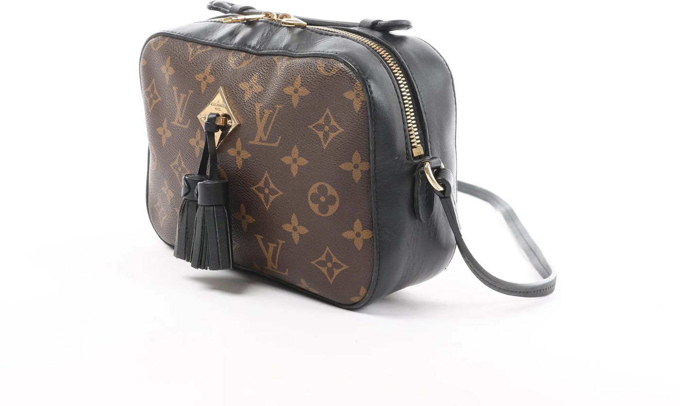 Louis Vuitton Saintonge Monogram Canvas Crossbody Bag in Brown x Black M43555