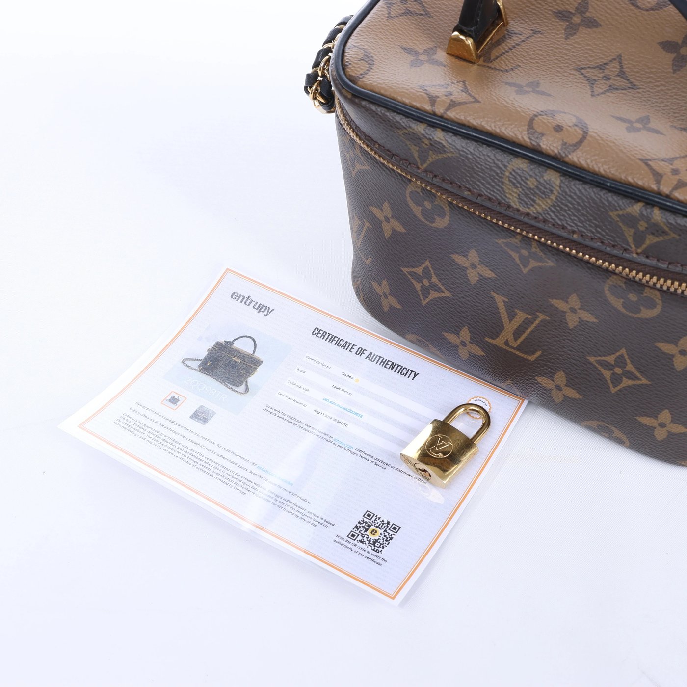 Louis Vuitton Vanity NV PM Monogram Reverse Crossbody Bag in Brown M45165