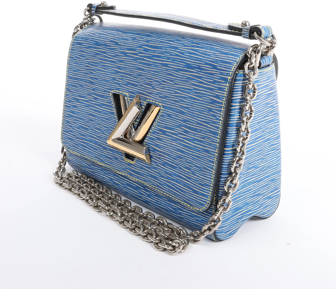 Louis Vuitton Twist MM Epi Leather Crossbody Bag in Blue M50271