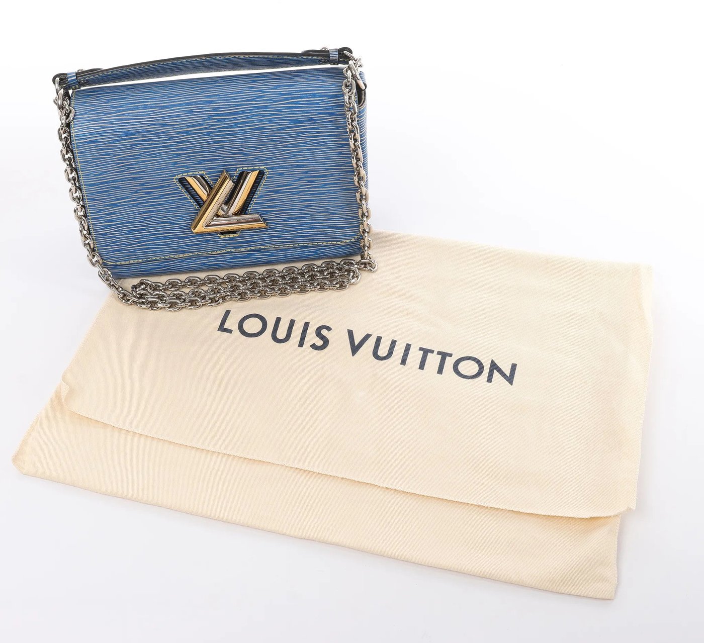 Louis Vuitton Twist MM Epi Leather Crossbody Bag in Blue M50271