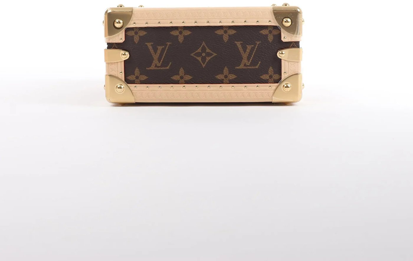 Louis Vuitton x Takashi Murakami Mini Square Trunk Handbag in Brown M13127