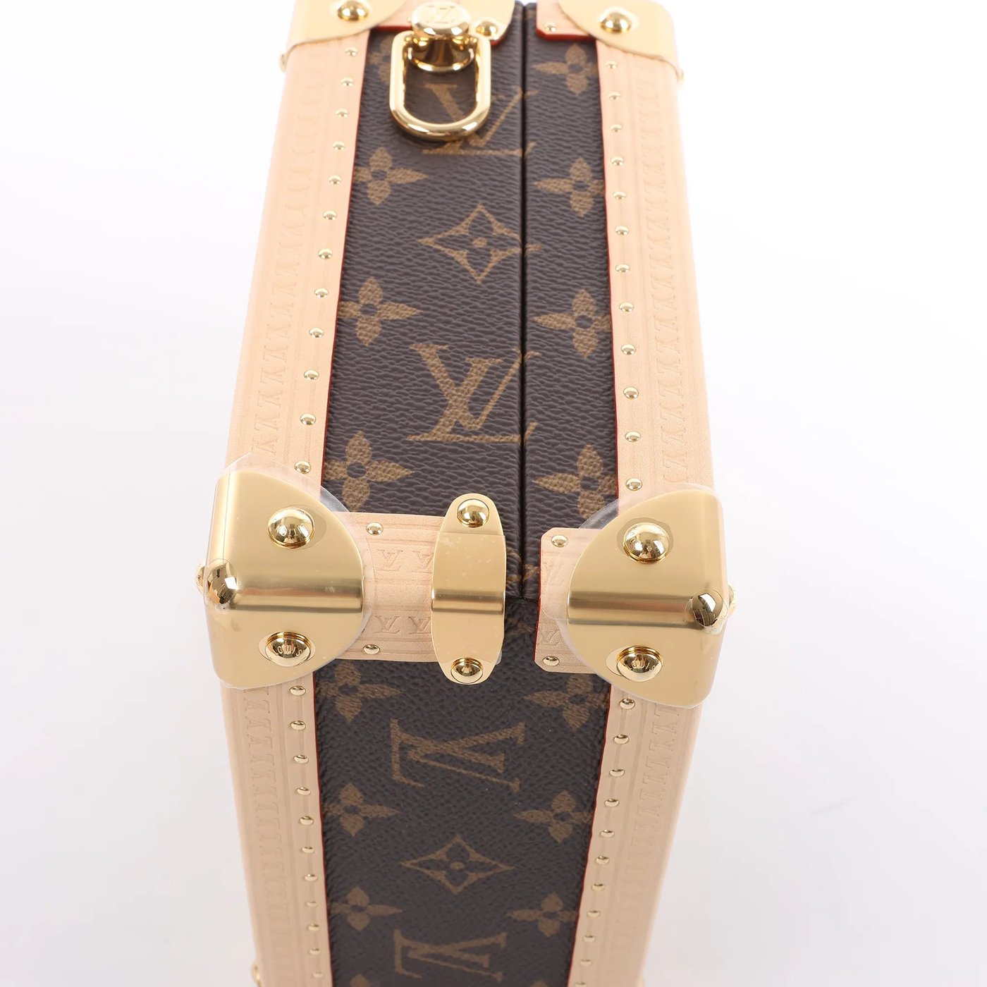 Louis Vuitton x Takashi Murakami Mini Square Trunk Handbag in Brown M13127