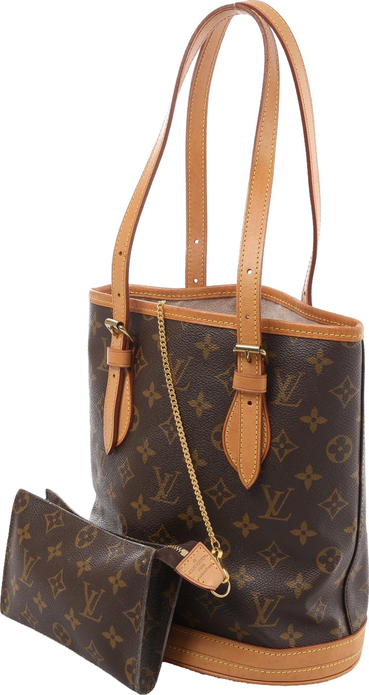 Louis Vuitton Bucket PM Monogram Shoulder Bag in Brown M42238