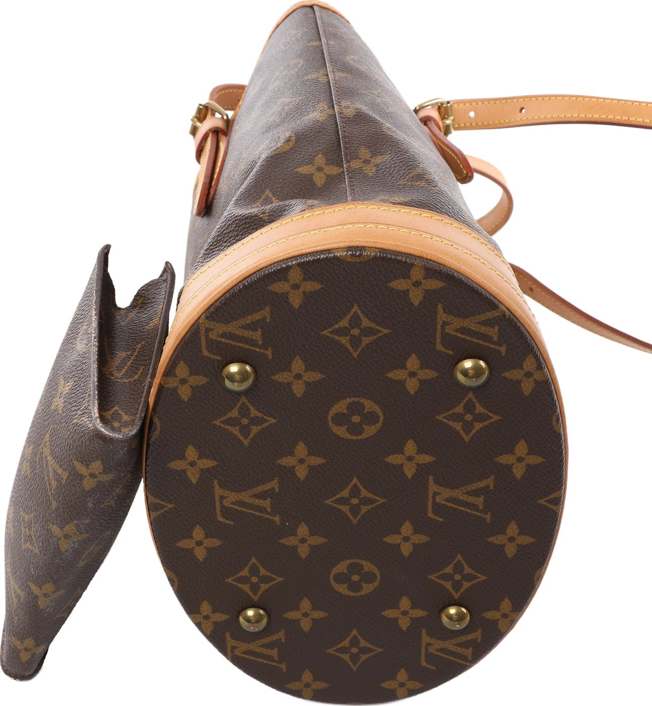 Louis Vuitton Bucket PM Monogram Shoulder Bag in Brown M42238