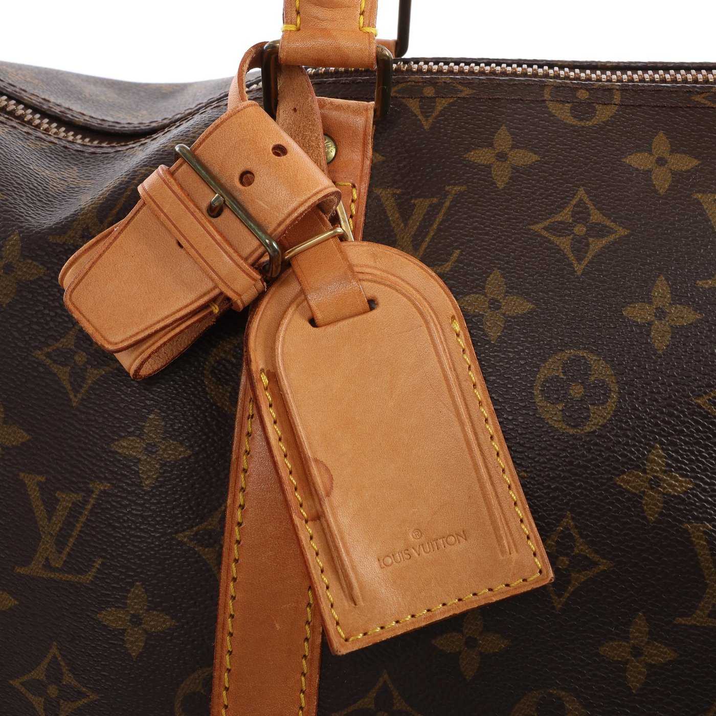 Louis Vuitton Keepall Bandoulière 50 Monogram Travel Bag in Brown M41416