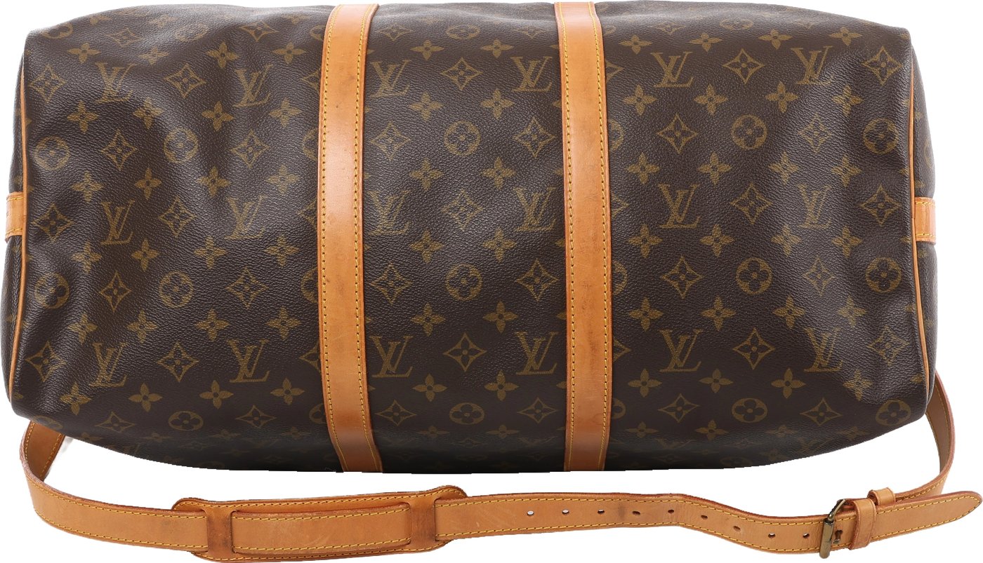 Louis Vuitton Keepall Bandoulière 50 Monogram Travel Bag in Brown M41416