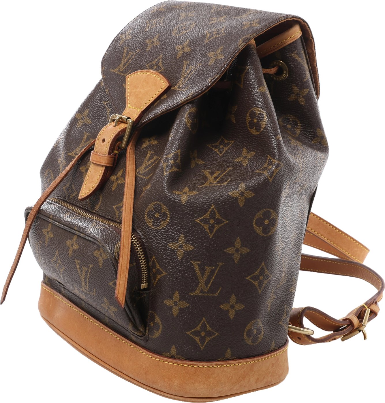 Louis Vuitton Montsouris MM Monogram Backpack in Brown M51136