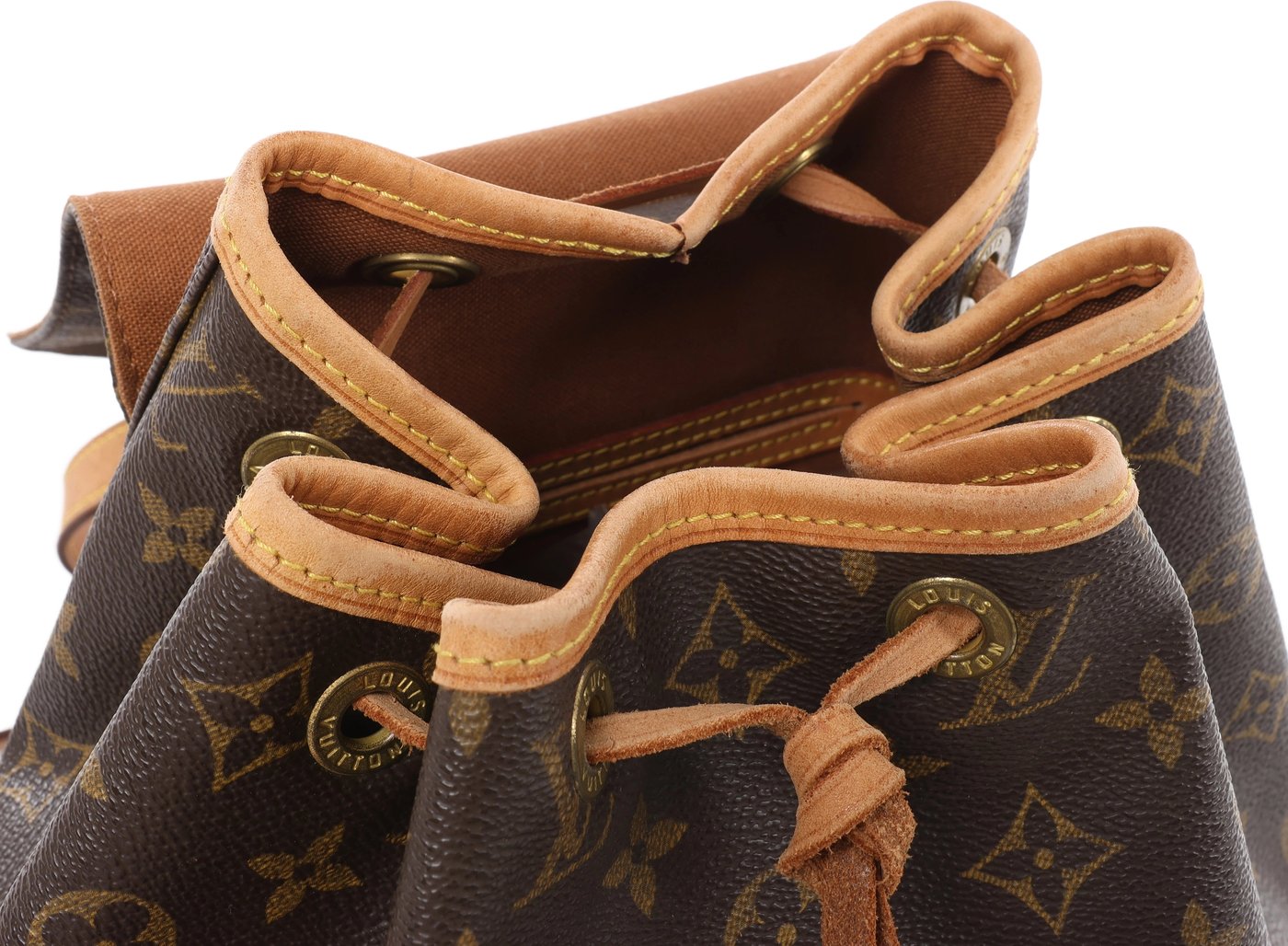 Louis Vuitton Montsouris MM Monogram Backpack in Brown M51136