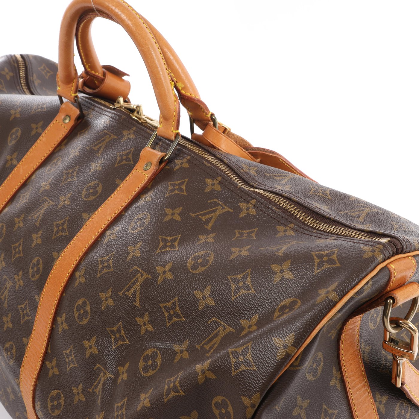 Louis Vuitton Keepall Bandoulière 60 Monogram Travel Bag in Brown M41412
