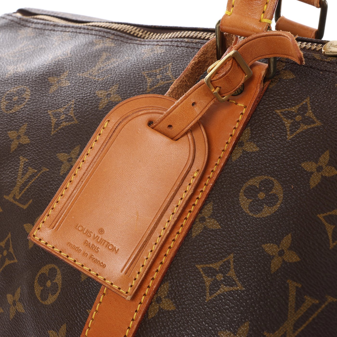 Louis Vuitton Keepall Bandoulière 60 Monogram Travel Bag in Brown M41412