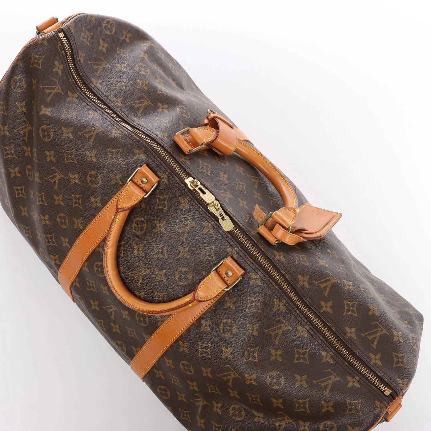 Louis Vuitton Keepall Bandoulière 60 Monogram Travel Bag in Brown M41412