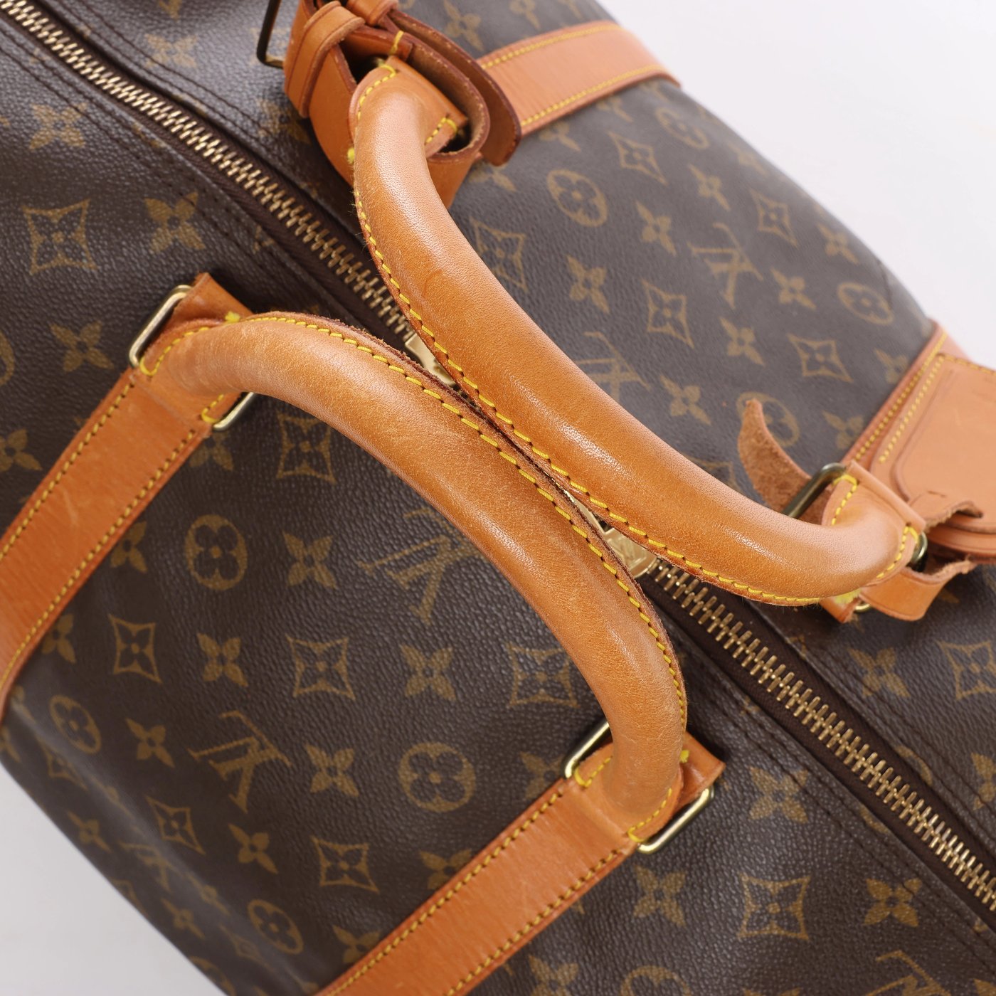 Louis Vuitton Keepall Bandoulière 60 Monogram Travel Bag in Brown M41412