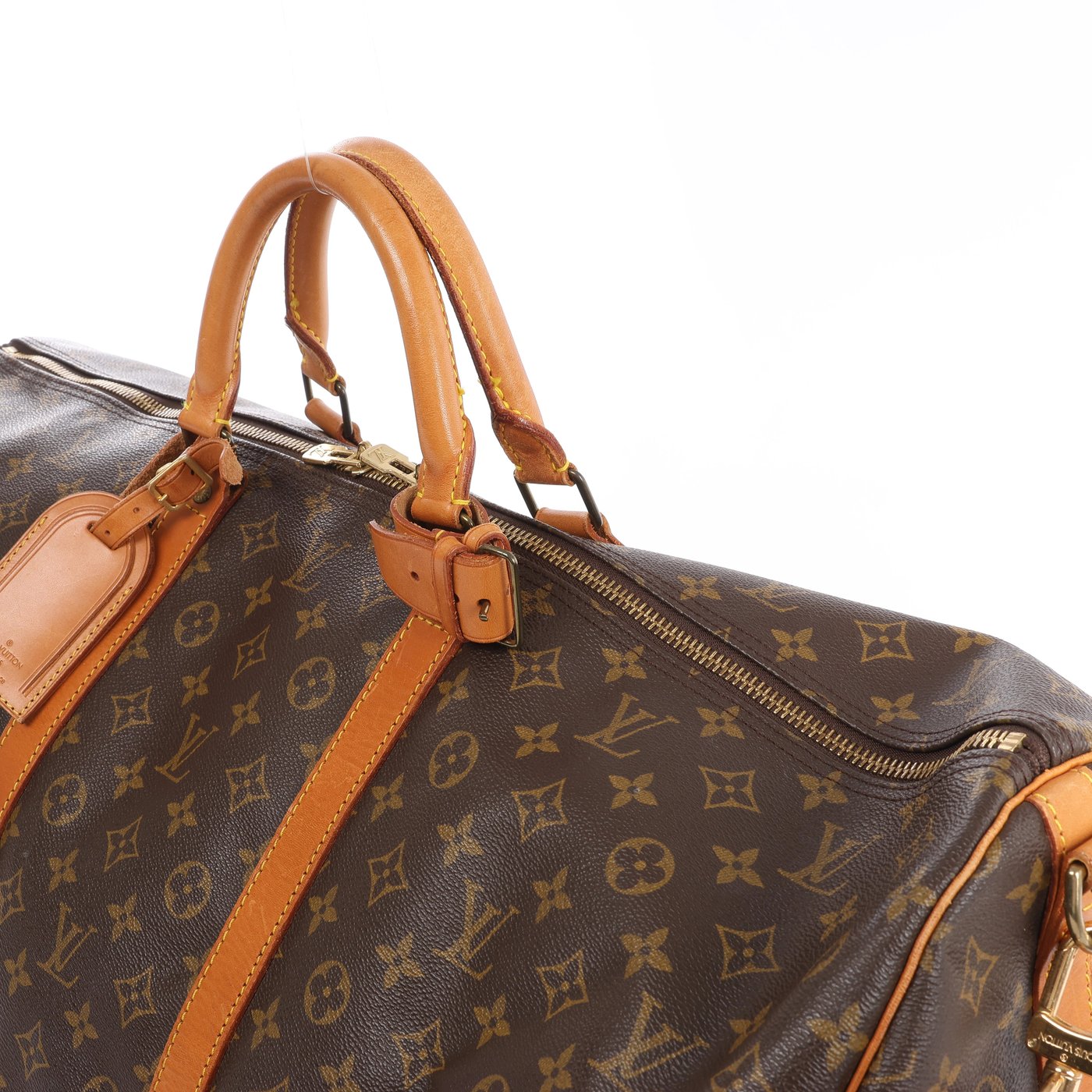 Louis Vuitton Keepall Bandoulière 60 Monogram Travel Bag in Brown M41412