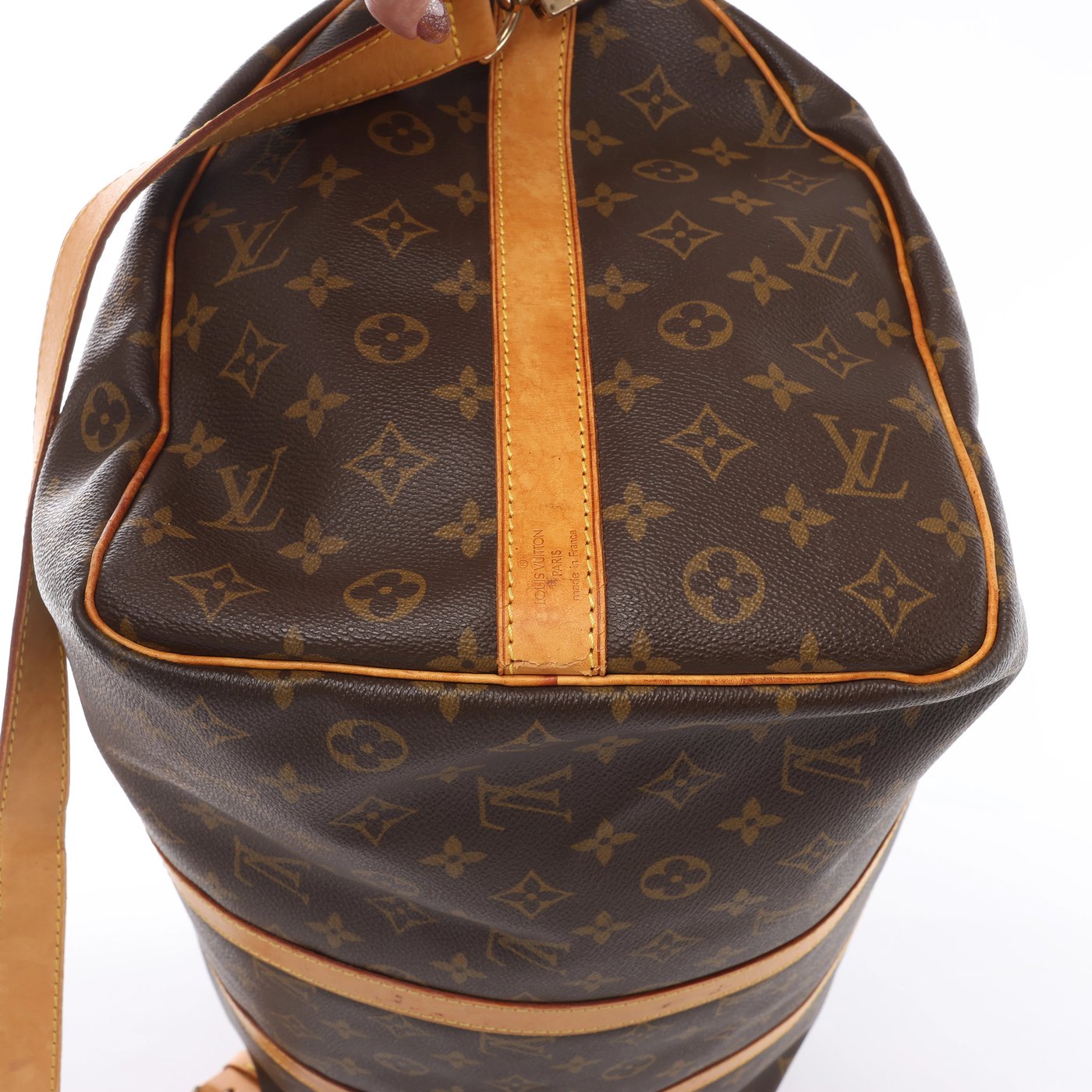 Louis Vuitton Keepall Bandoulière 50 Monogram Travel Bag in Brown M41416