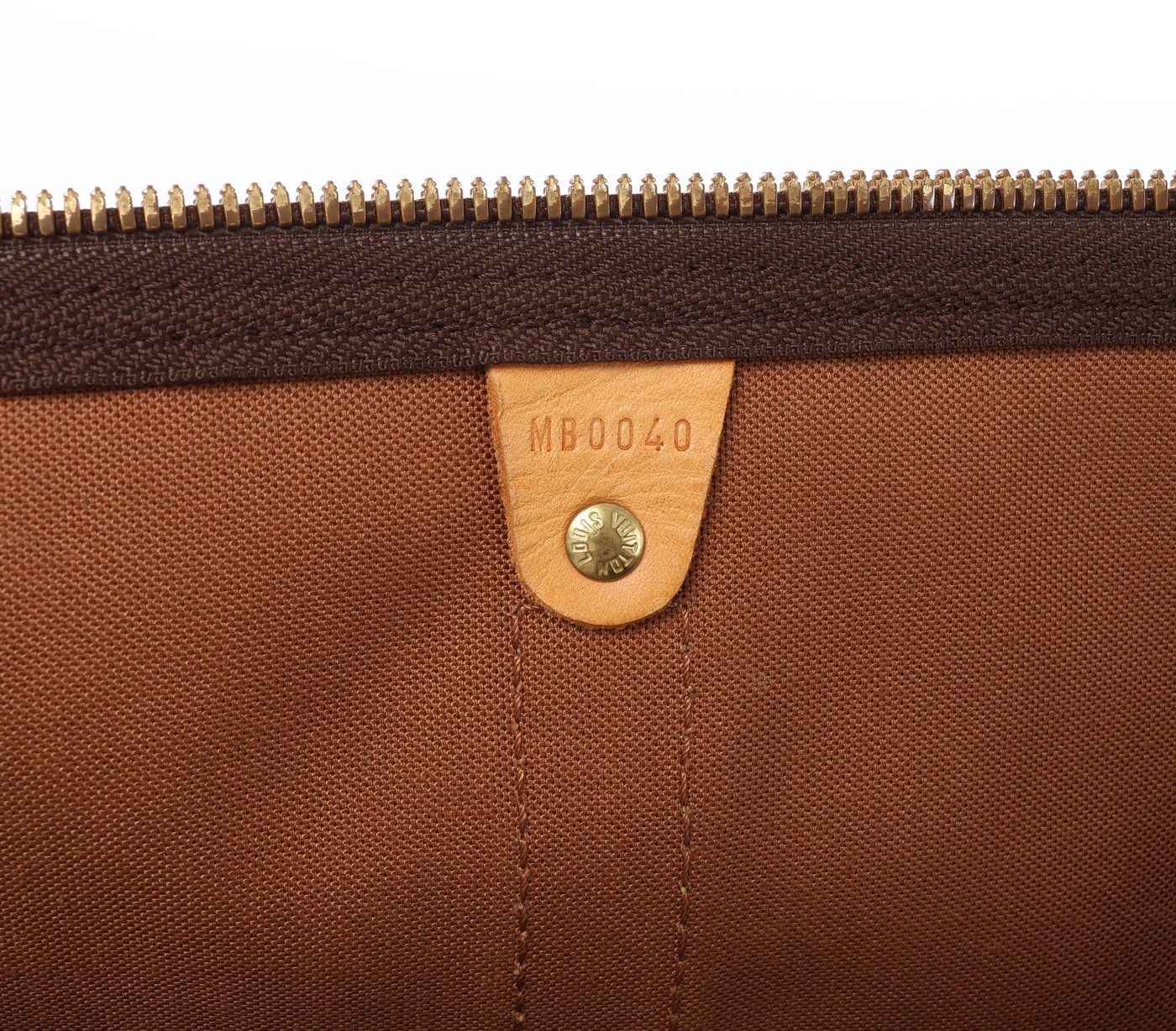 Louis Vuitton Keepall Bandoulière 50 Monogram Travel Bag in Brown M41416