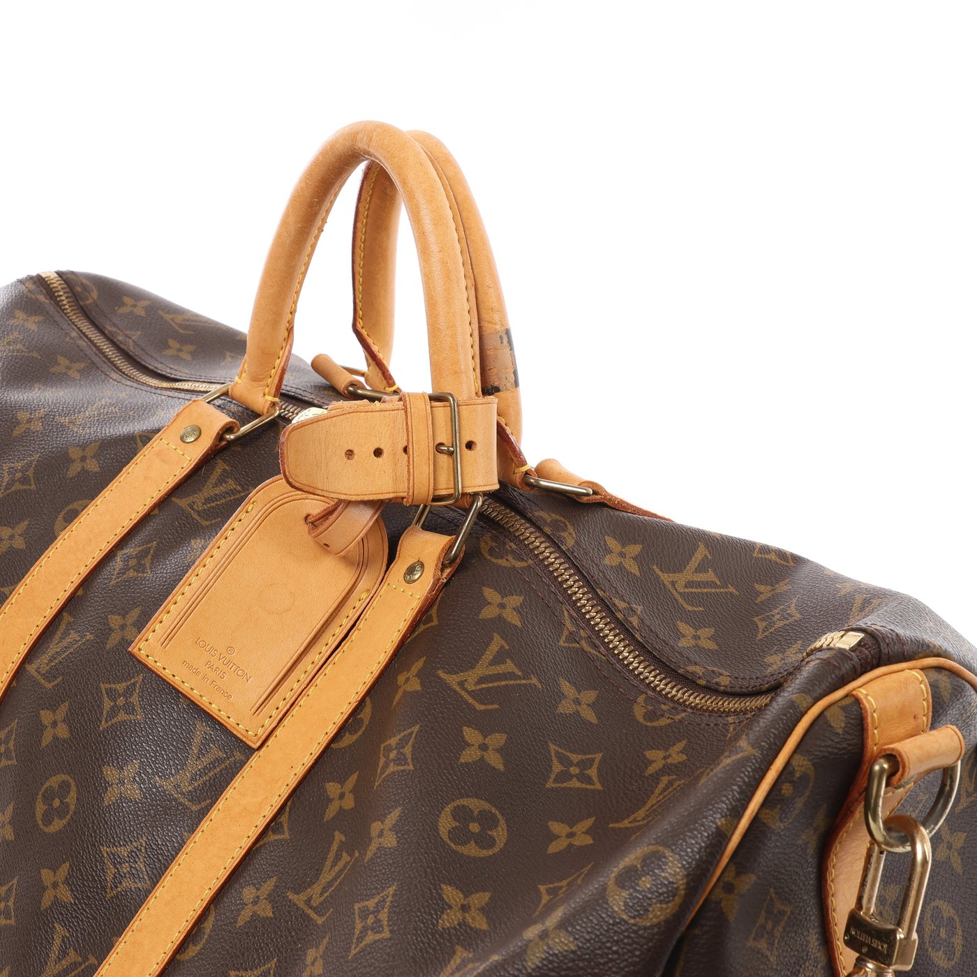 Louis Vuitton Keepall Bandoulière 50 Monogram Travel Bag in Brown M41416