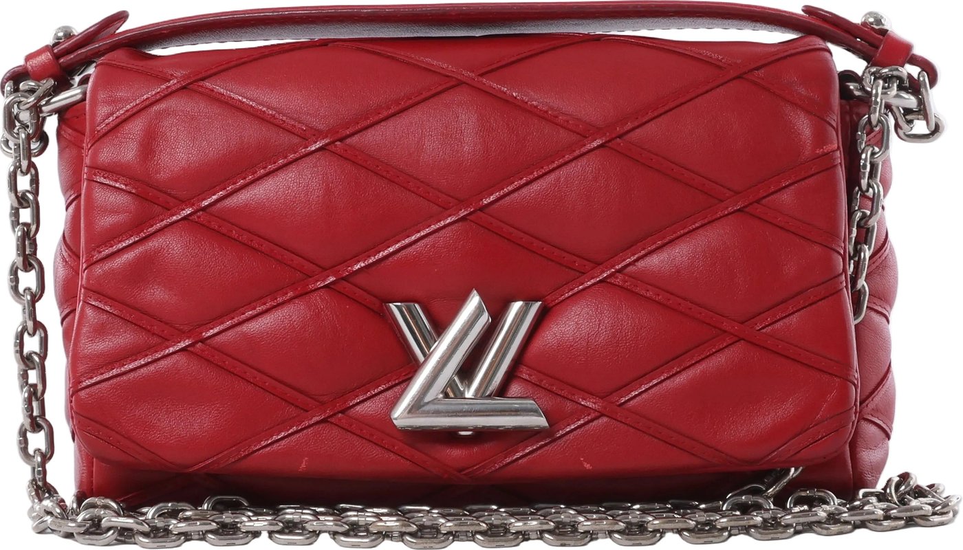 Louis Vuitton Malletage GO 14 Shoulder Bag in Red