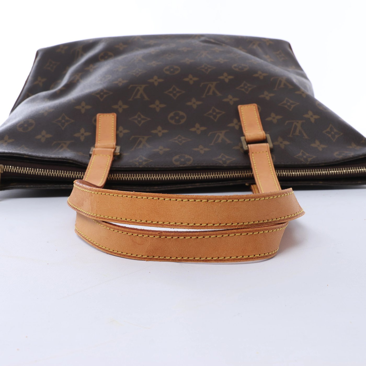 Louis Vuitton Cabas Mezzo Monogram Canvas Shoulder Bag in Brown M51151
