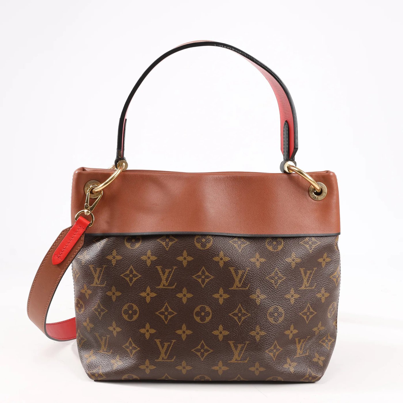 Louis Vuitton Monogram Tuileries Besace 2Way Handbag in Brown x Red M43157