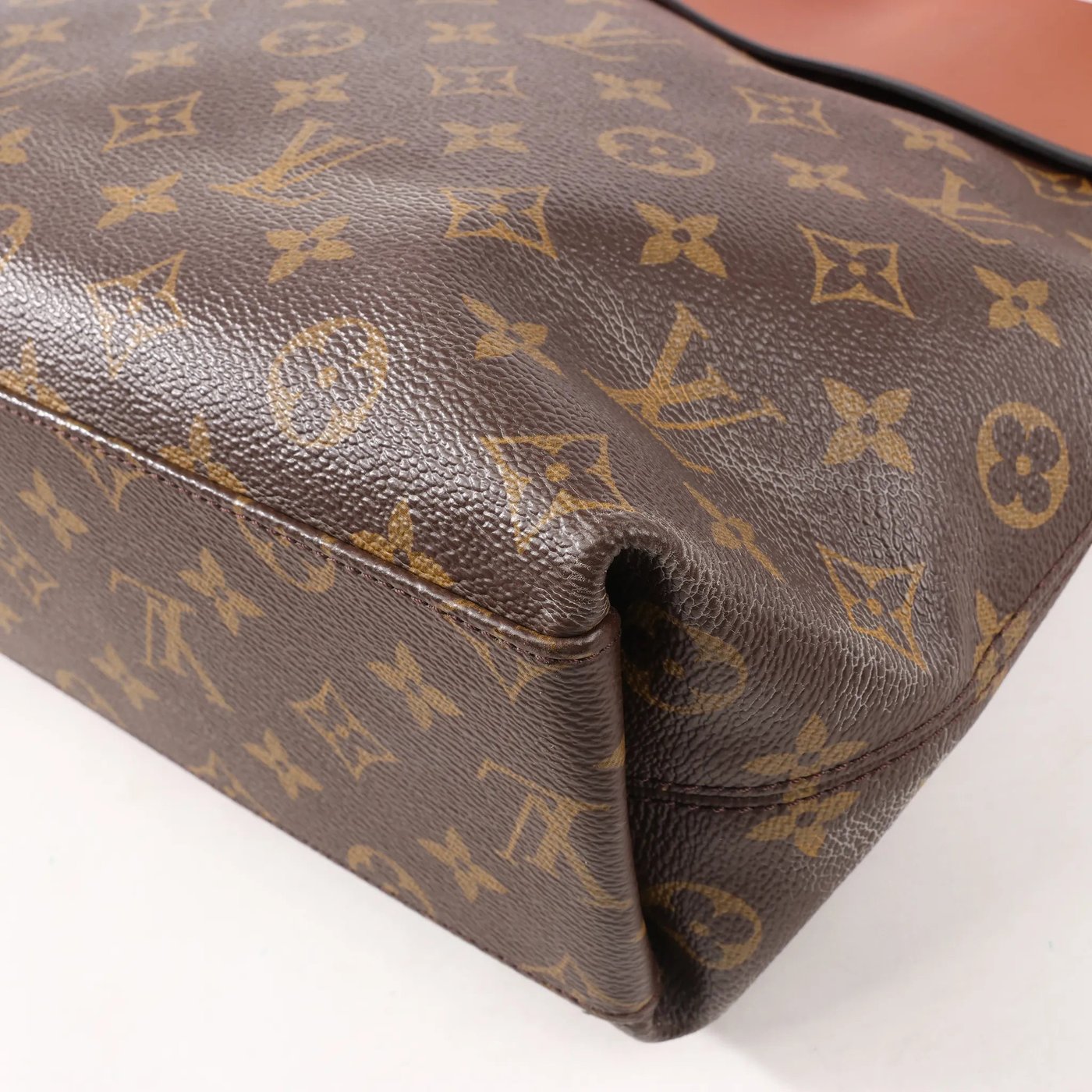 Louis Vuitton Monogram Tuileries Besace 2Way Handbag in Brown x Red M43157