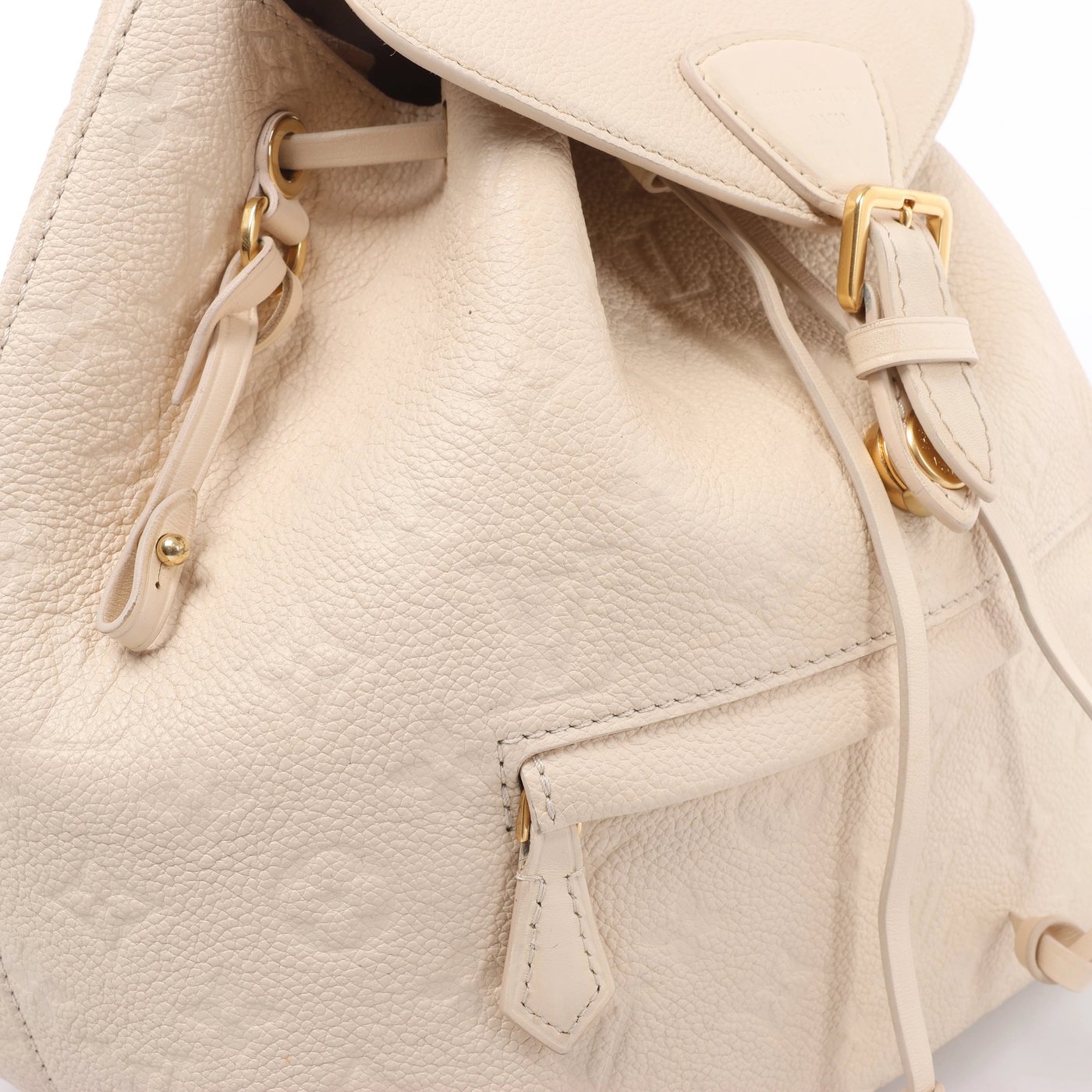 Louis Vuitton Montsouris PM Monogram Empreinte Backpack in Beige M45397